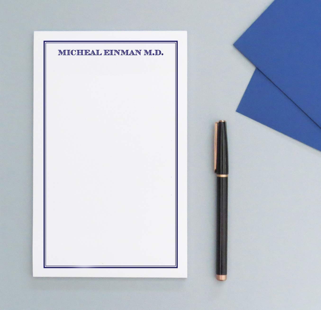 Personalized Leather Notepad Set for Men & Women - 5.5x8.5in Professional Writing Pad, 50 Sheets - Perfect for Office, Journaling & Gift Giving