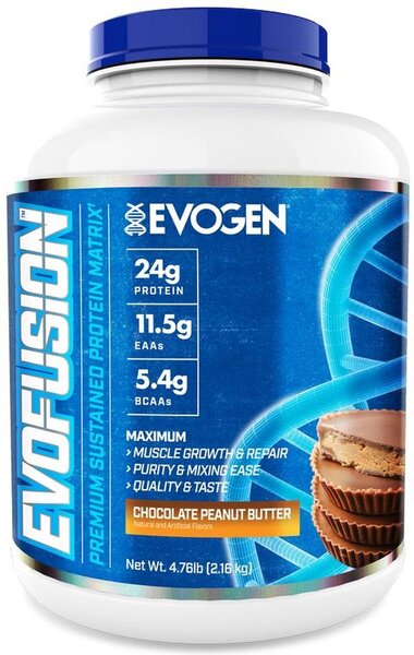 Evofusion Chocolate Peanut Butter - 71oz (2016g) Jar | High Protein Spread for Toast, Smoothies & Baking | Keto & Vegan Friendly Snack