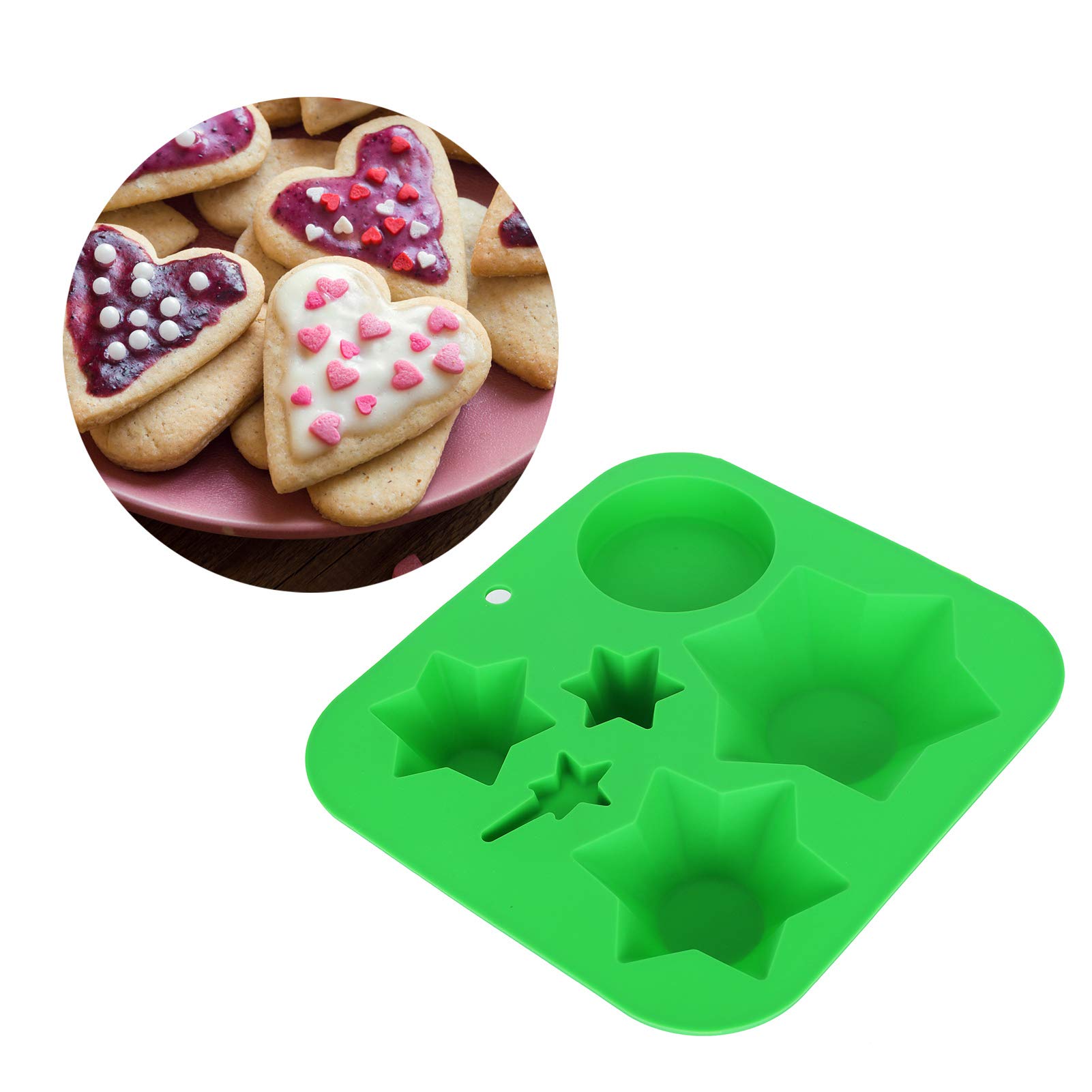Christmas Tree Cookie Cutters Set - Stainless Steel Baking Decorations for Holiday Cookies, Cakes & Biscuits - Perfect for Christmas Baking, DIY Desserts & Kitchen Decor