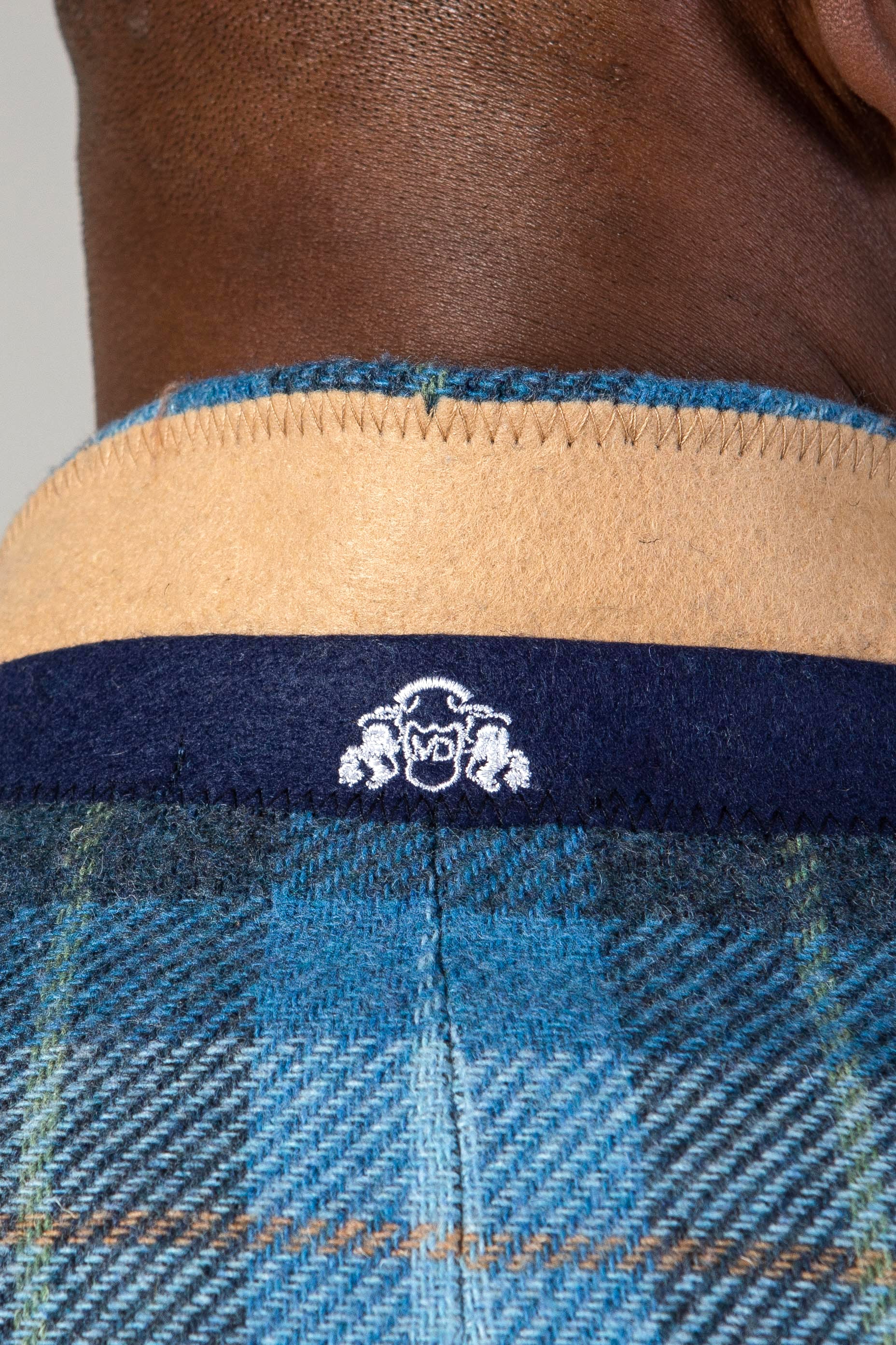 Stylish MORRIS Blue Tweed Check Blazer for Men - Perfect for Business Meetings & Formal Events