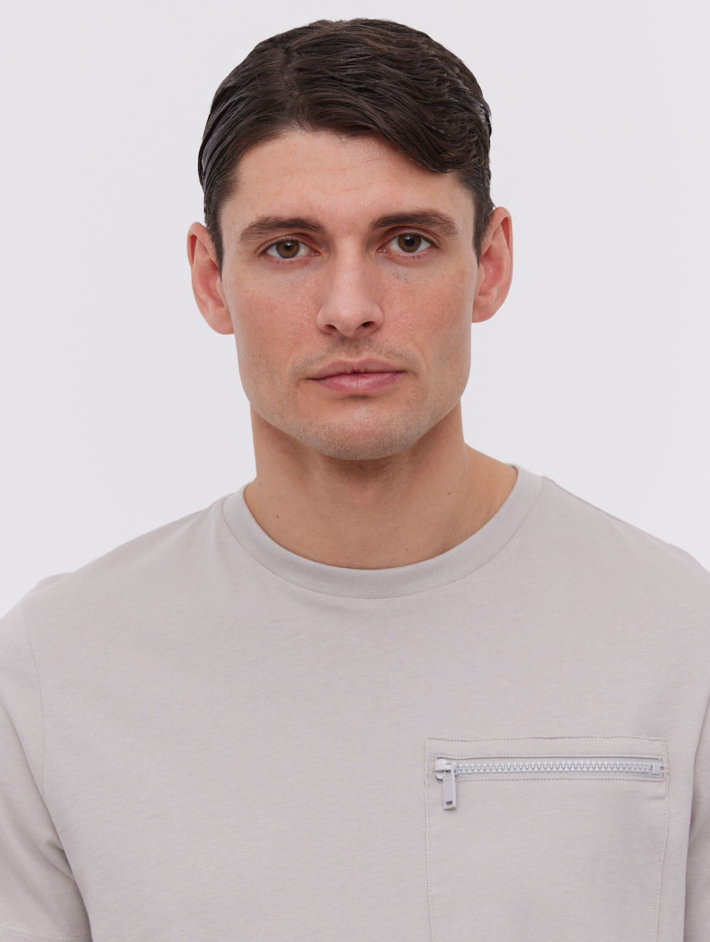 Hapsi Men's Casual Chest Pocket T-Shirt - Comfortable Cotton Tee for Everyday Wear, Work & Outdoor Activities