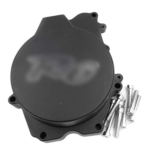 HTTMT MT056 Engine Stator Cover with 'R6' Logo - Compatible with 2003-2006 Yamaha YZF-R6 & 2006 YZF-R6S - Left Side Black Motorcycle Part - Perfect for Bike Maintenance & Customization