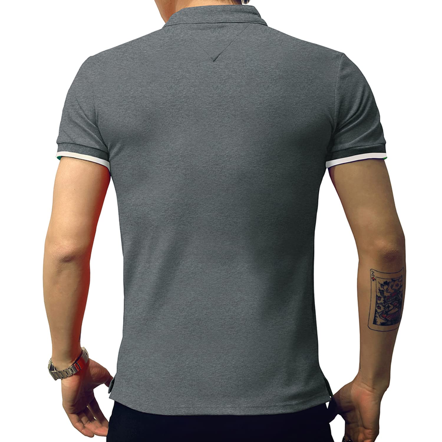 LOGEEYAR Men's Slim Fit Cotton Polo Shirts - Short & Long Sleeve Casual Henley T-Shirts for Men | Breathable Summer Work & Weekend Wear