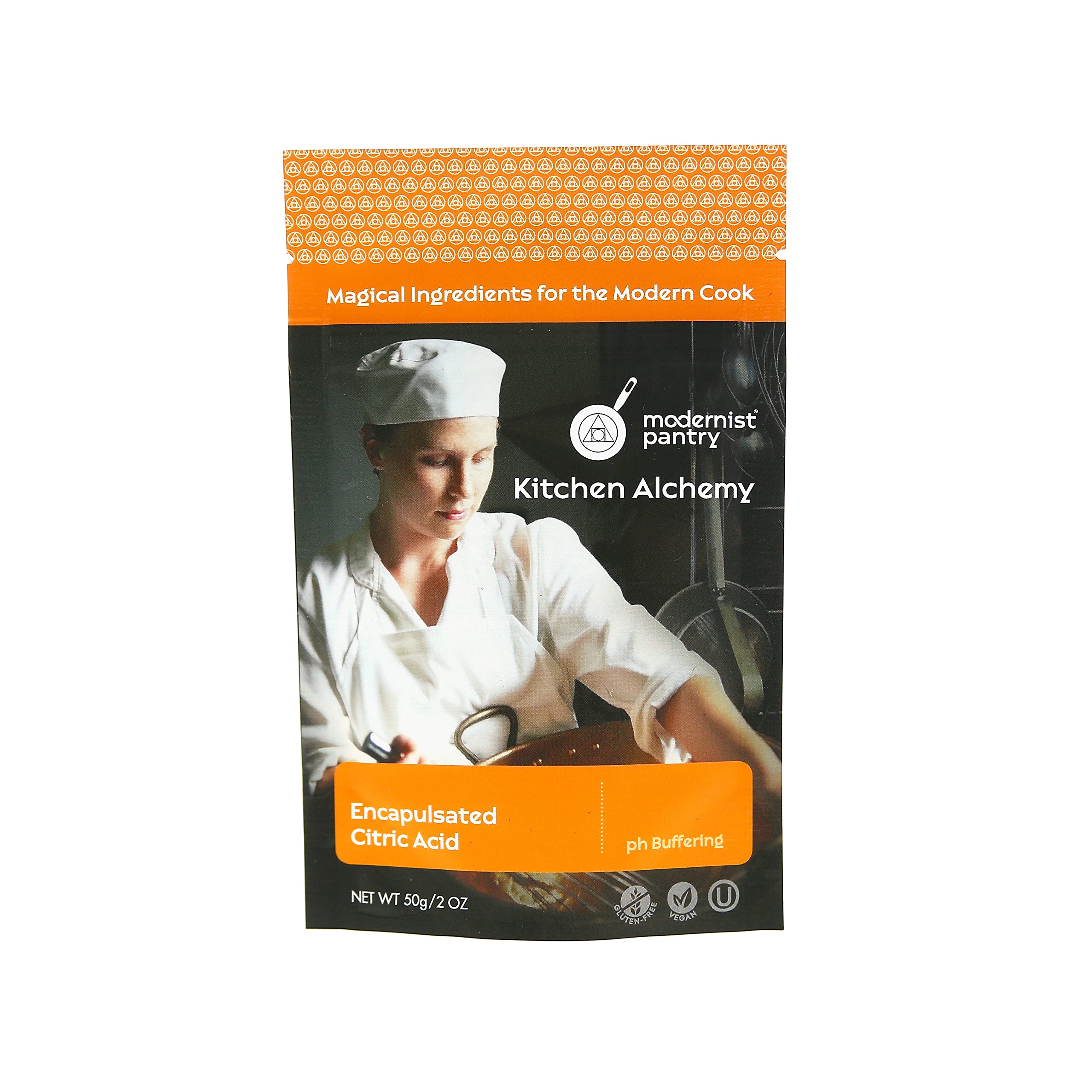 Modernist Pantry Encapsulated Citric Acid - Gluten-Free, Vegan, Non-GMO (50g/2oz) - Perfect for Baking, Canning, and Food Preservation