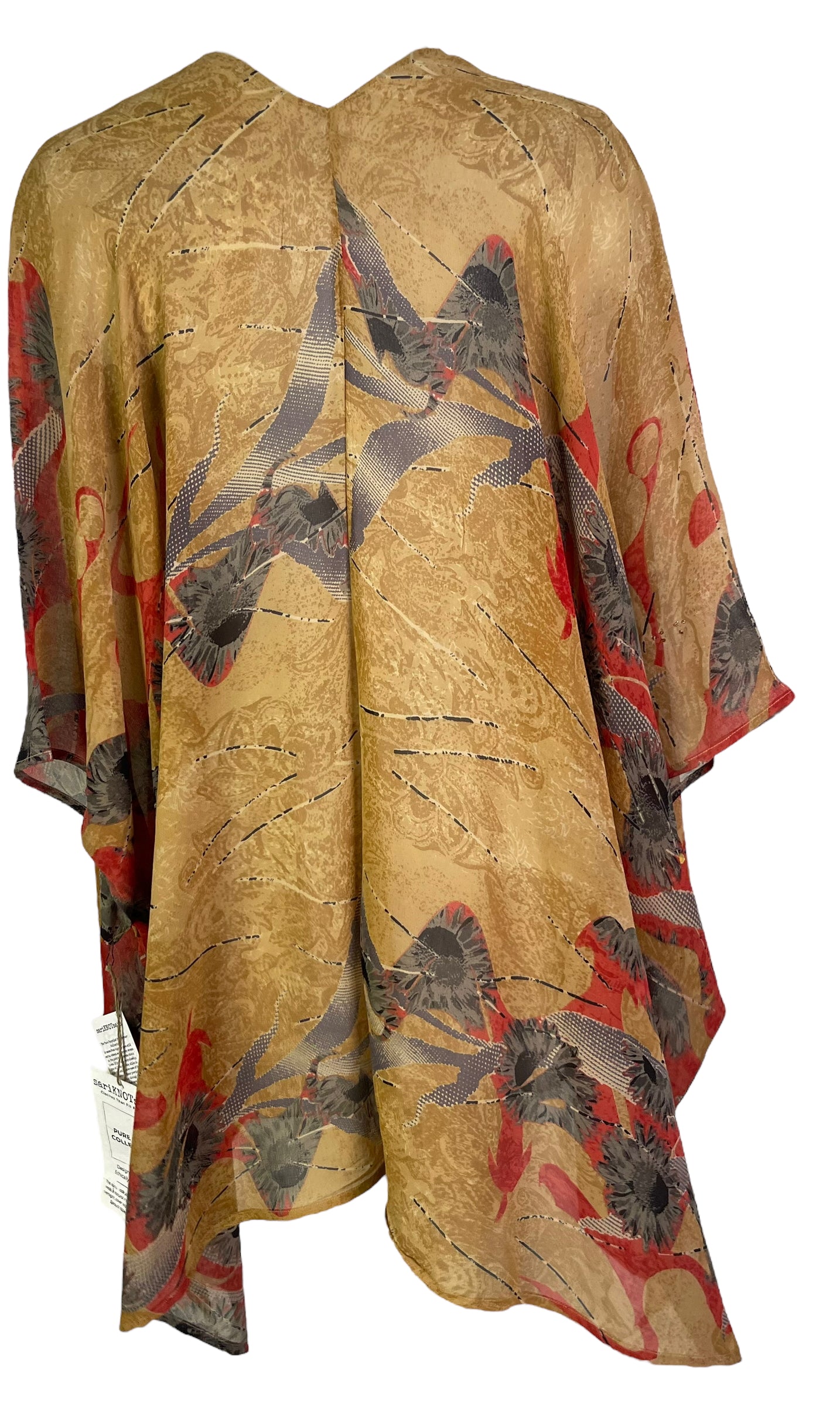PRG6318 Women's Sheer Avatar Pure Silk Cardigan - Lightweight & Elegant for Casual Wear, Office Outfits & Evening Dresses