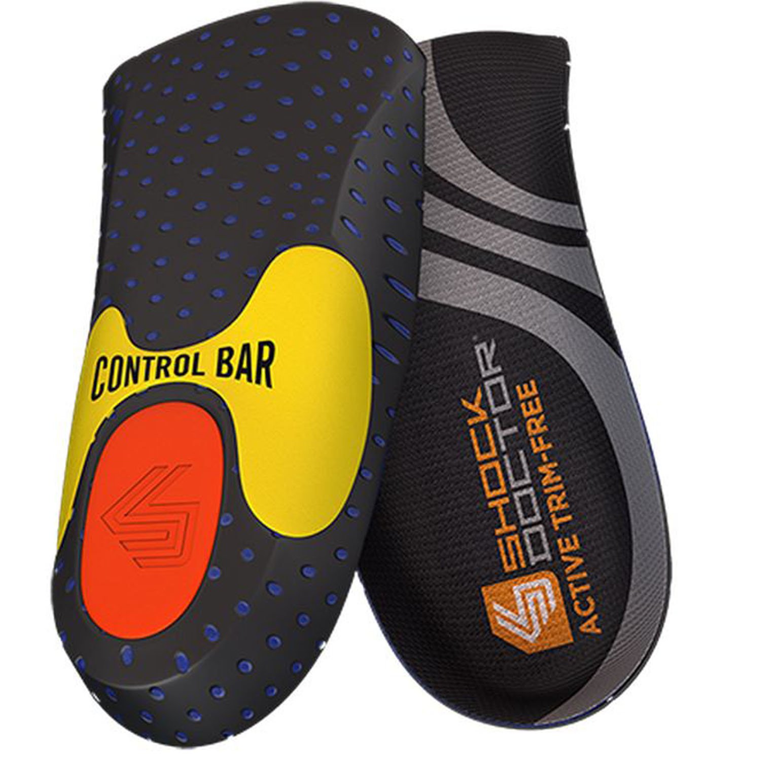 Shock Doctor Active Trim-Free Insole - Premium Arch Support & Cushioning for Running, Walking & Sports - Comfortable Orthotic Insoles for Men & Women