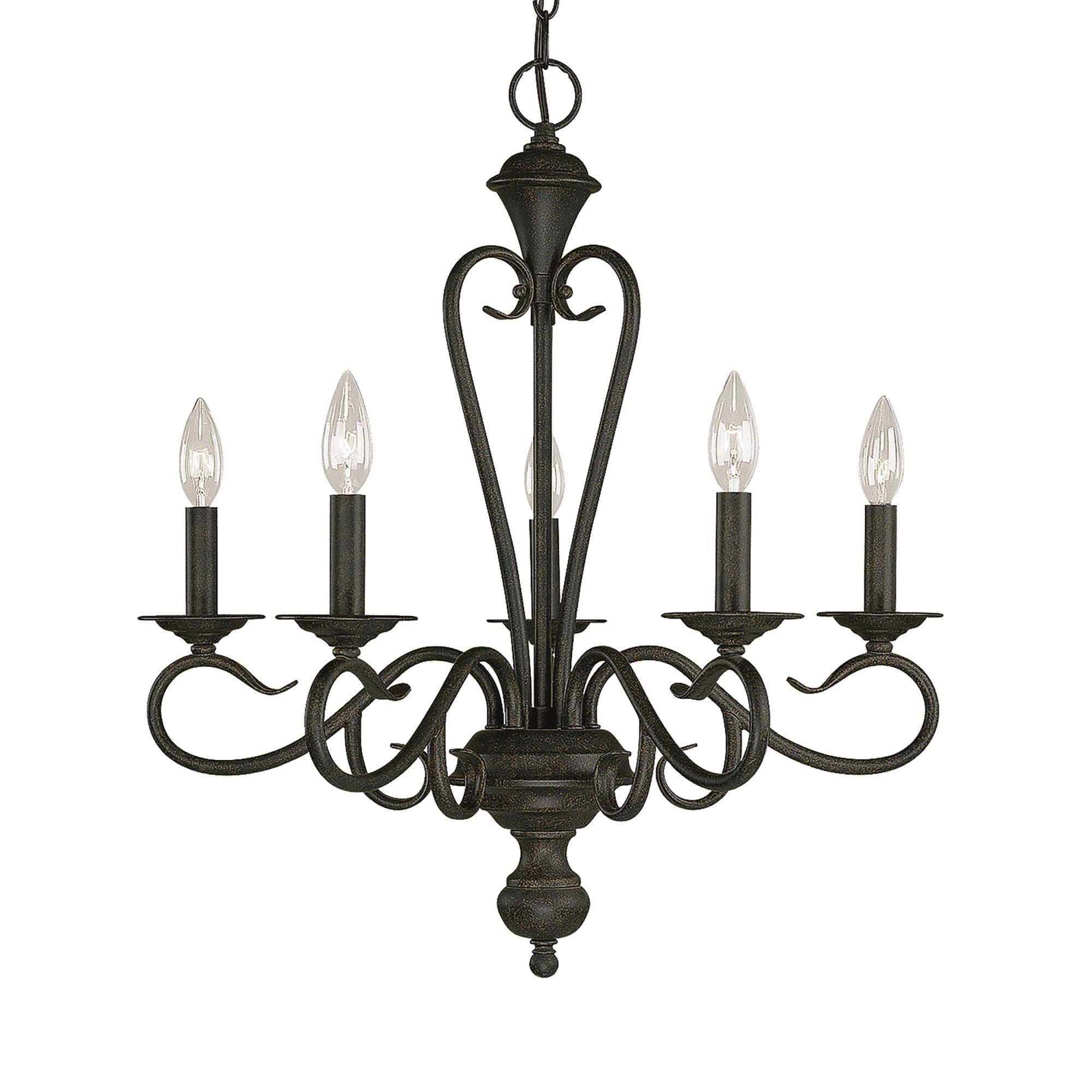 Millennium 515-BG Five Light Chandelier in Bronze/Dark Finish - Elegant Dining Room Lighting Fixture for Home Decor