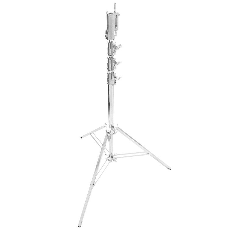 543M Master High Cine 3 Risers Junior Combo Steel Stand - Heavy Duty Adjustable Lighting Stand for Film & Photography - Perfect for Studio, On-Location Shoots, and Video Production