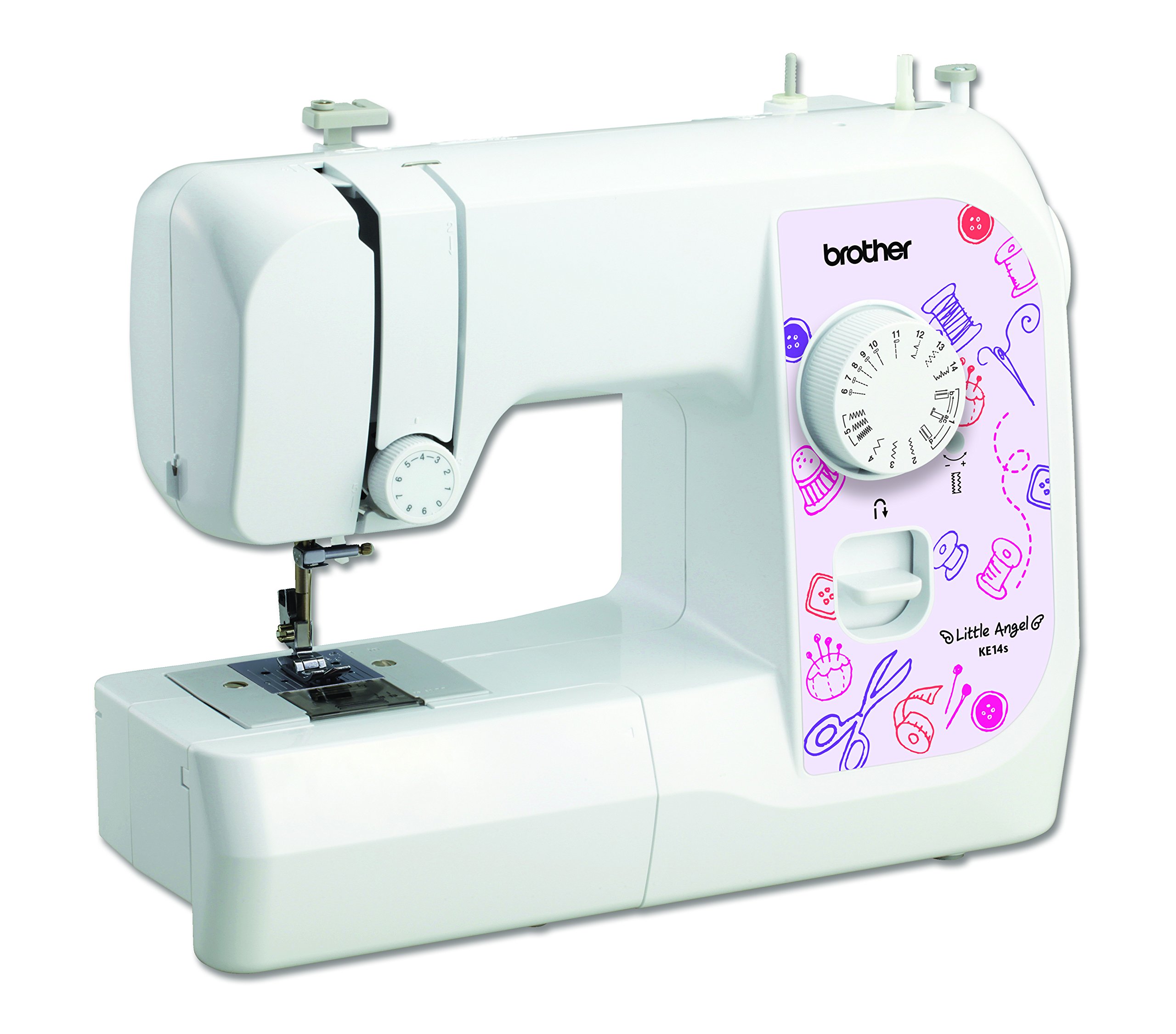 Brother KE14s 14-Stitch Sewing Machine - Compact & Lightweight White Sewing Machine for Beginners | Perfect for Home Use, DIY Projects & Clothing Repairs