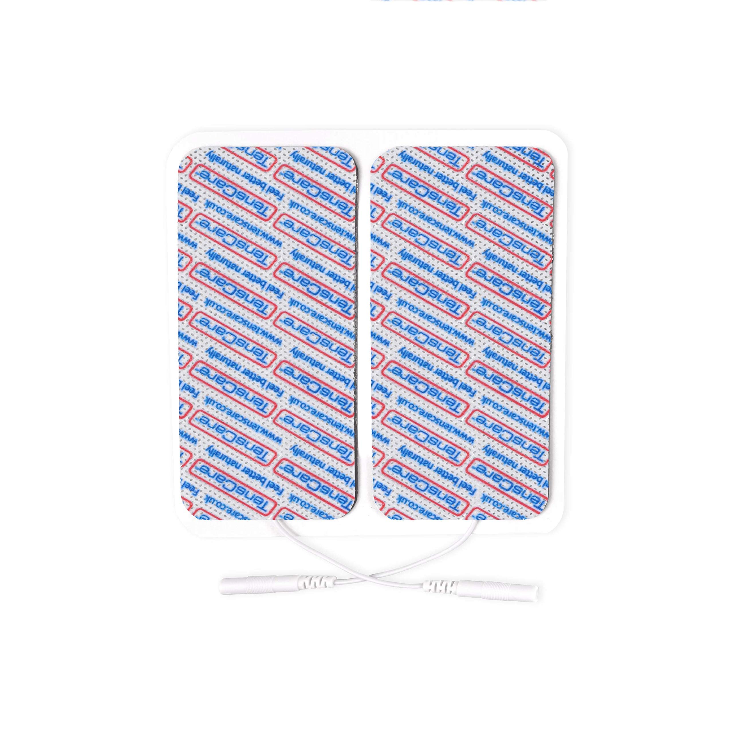 TensCare Large Electrode Pads (4 Pairs) 50x90mm - Premium Reusable TENS Unit Pads for Pain Relief - Perfect for Back, Shoulder, Knee & Muscle Therapy