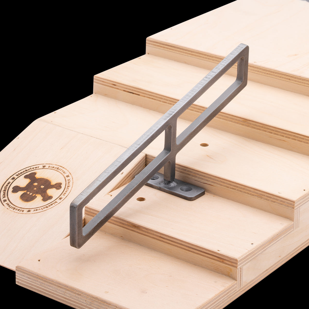Grind Right Fingerboard Rail - Square Gap to Rail for Skateboard Tricks & Practice - Perfect for Indoor & Outdoor Skate Training