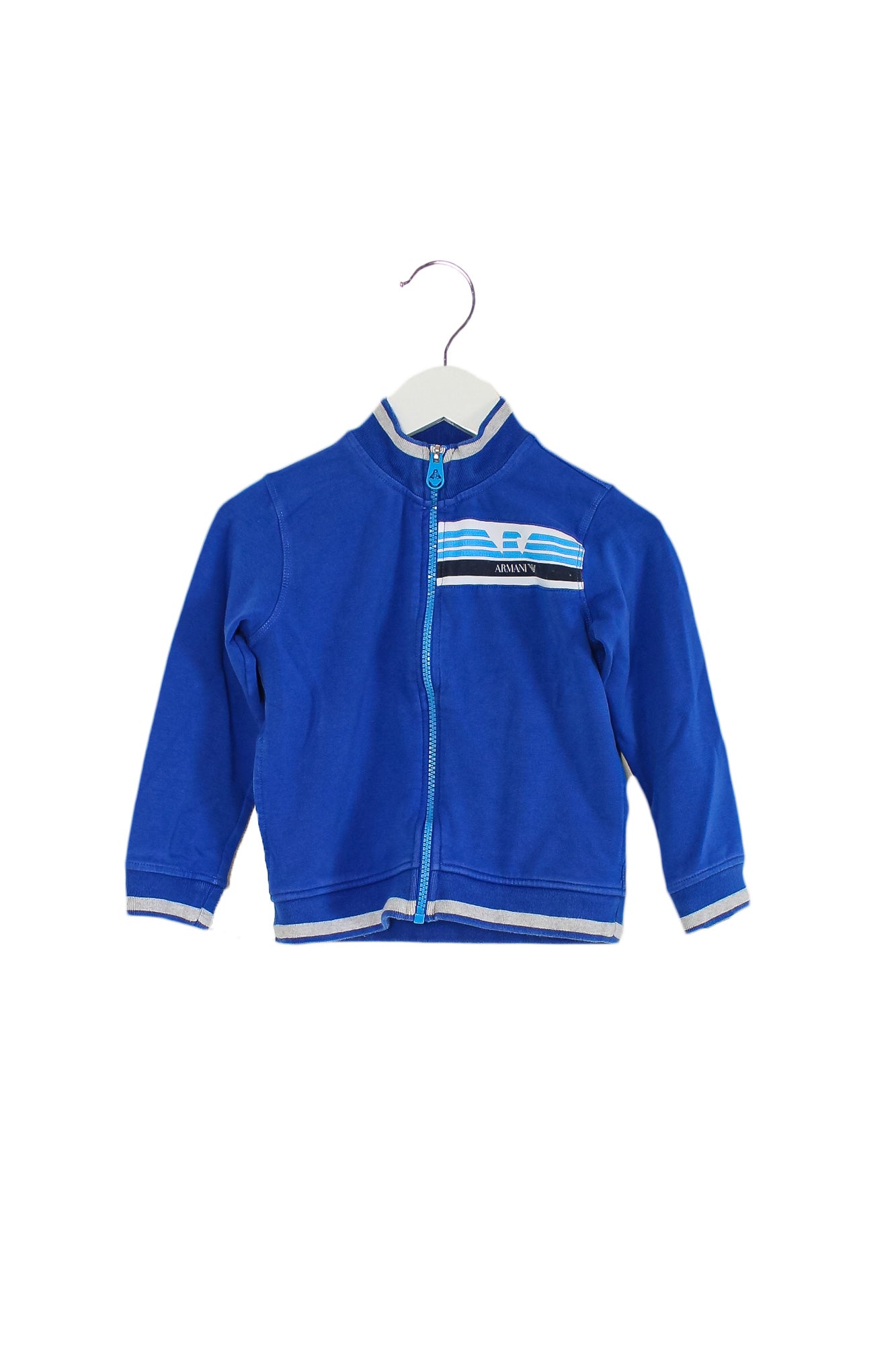 Armani Embroidered Logo Sweatshirt for Boys 4T - Soft Cotton Pullover for Kids, Casual Wear & School Outfits