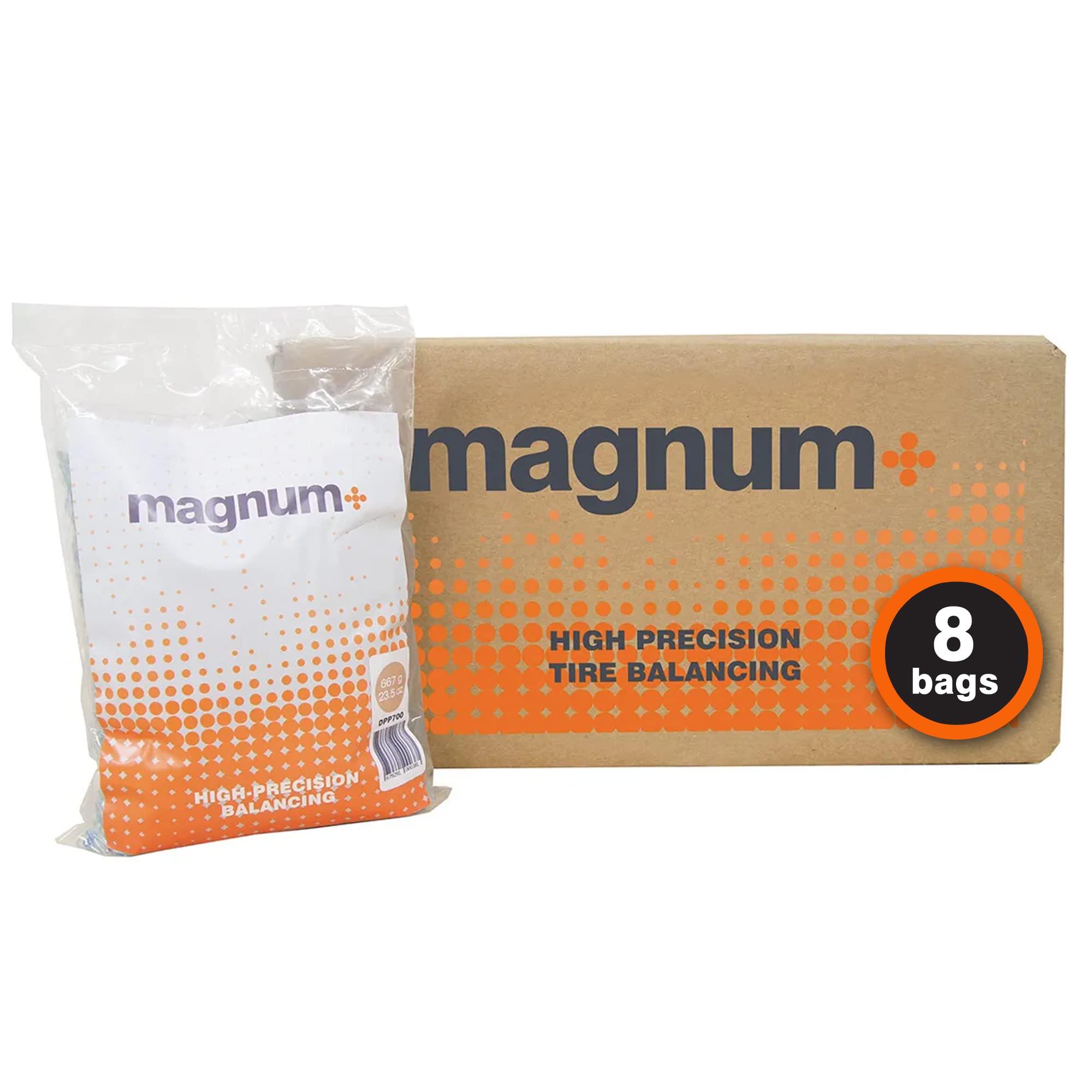 Martins Industries DPP700 Magnum+ Tire Balancing Beads - 8 Bags (23.5oz/667g per Bag) - Perfect for Truck, RV & Off-Road Vehicle Tire Balancing
