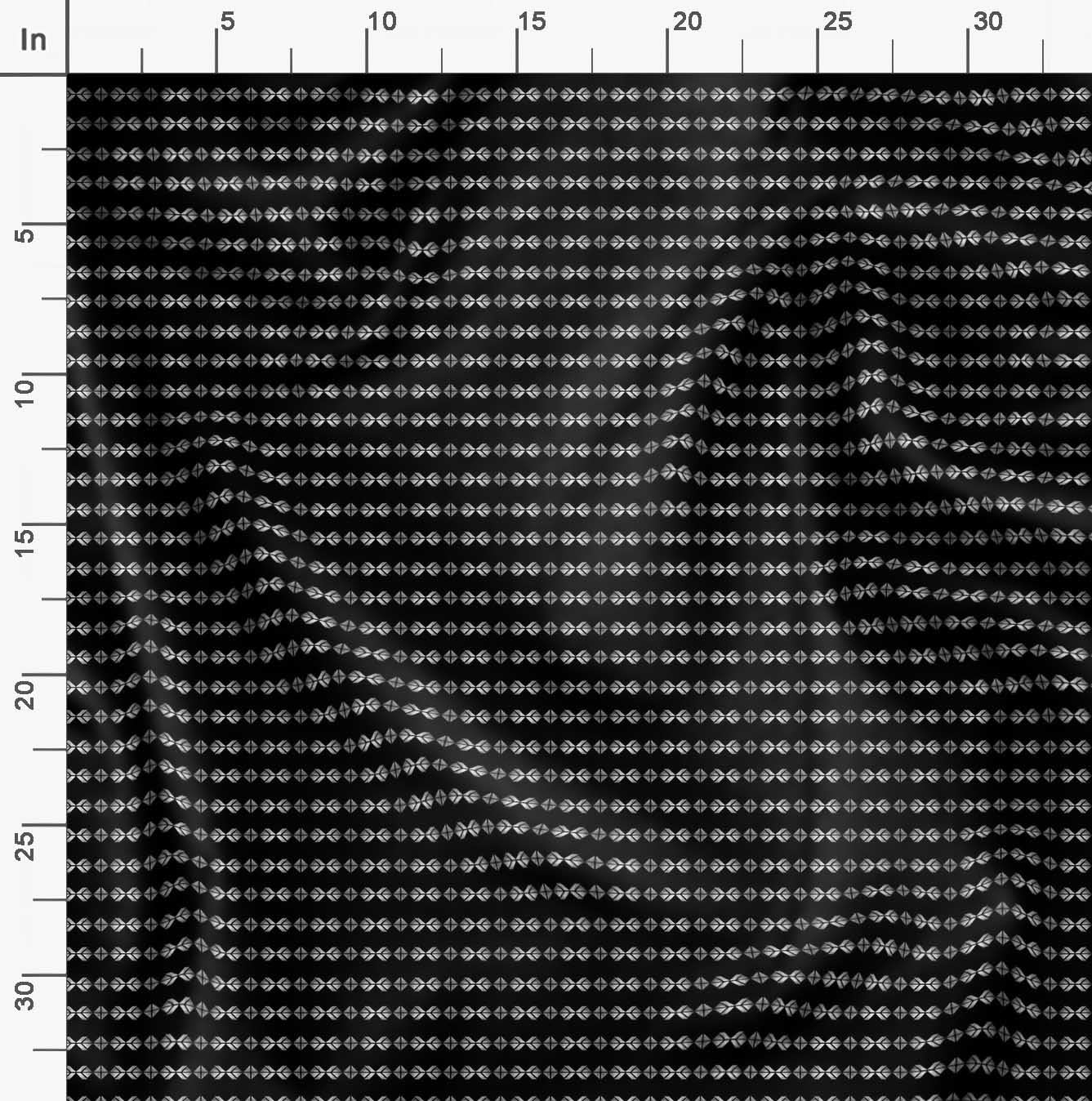 Soimoi Moss Georgette Black Fabric by The Yard - 42 Inch Wide Geometric Printed Fabric for DIY Crafts, Fashion Design, Home Decor & Sewing Projects | Modern Artistic Triangle Pattern Material