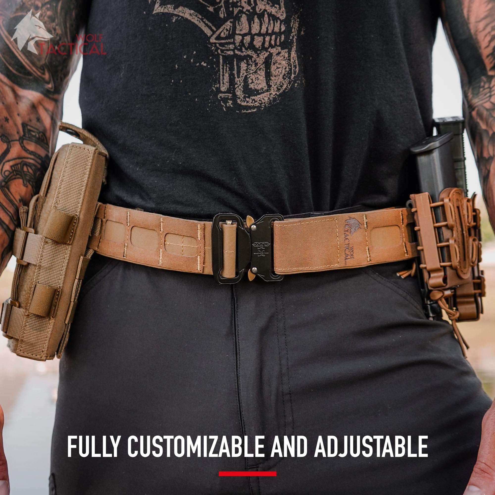 WOLF TACTICAL Molle Battle Belt Lite - 1.75
