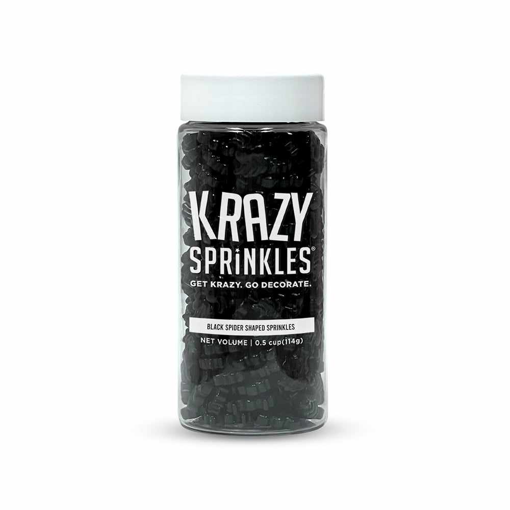 Black Spider Shaped Sprinkles for Baking & Decorating - Bulk 48ct Case - Perfect for Halloween Cookies, Cupcakes & Party Treats