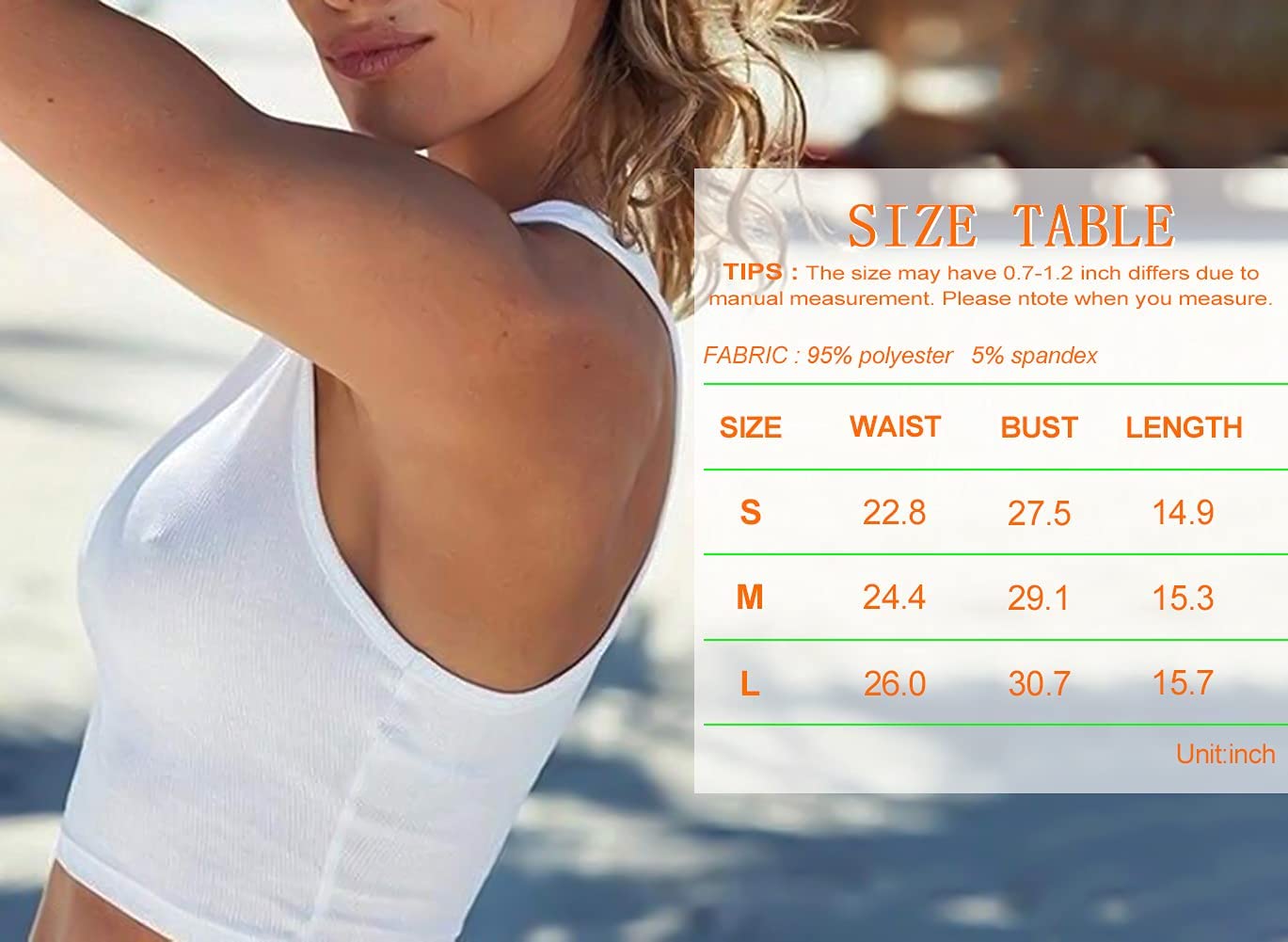 Women's Workout Crop Tank Tops - White Basic Cutoff Fitness Tops for Girls | Gym, Yoga, Running & Summer Outfits