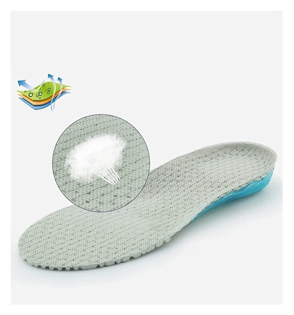 Orthotic Arch Support Insoles for Flat Feet - Silicone Gel Shoe Inserts for Men & Women (Size 41-46) - Shock Absorbing Orthopedic Insoles for Running, Walking & Standing All Day