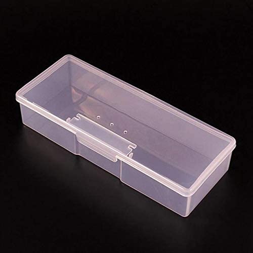 WorldCare® Nail Art Tools Storage Box - 24 Slot Empty Organizer Case for Nail Files, Brushes & Cuticle Pushers - Portable Pink Manicure Supply Container for Salon & Home Use