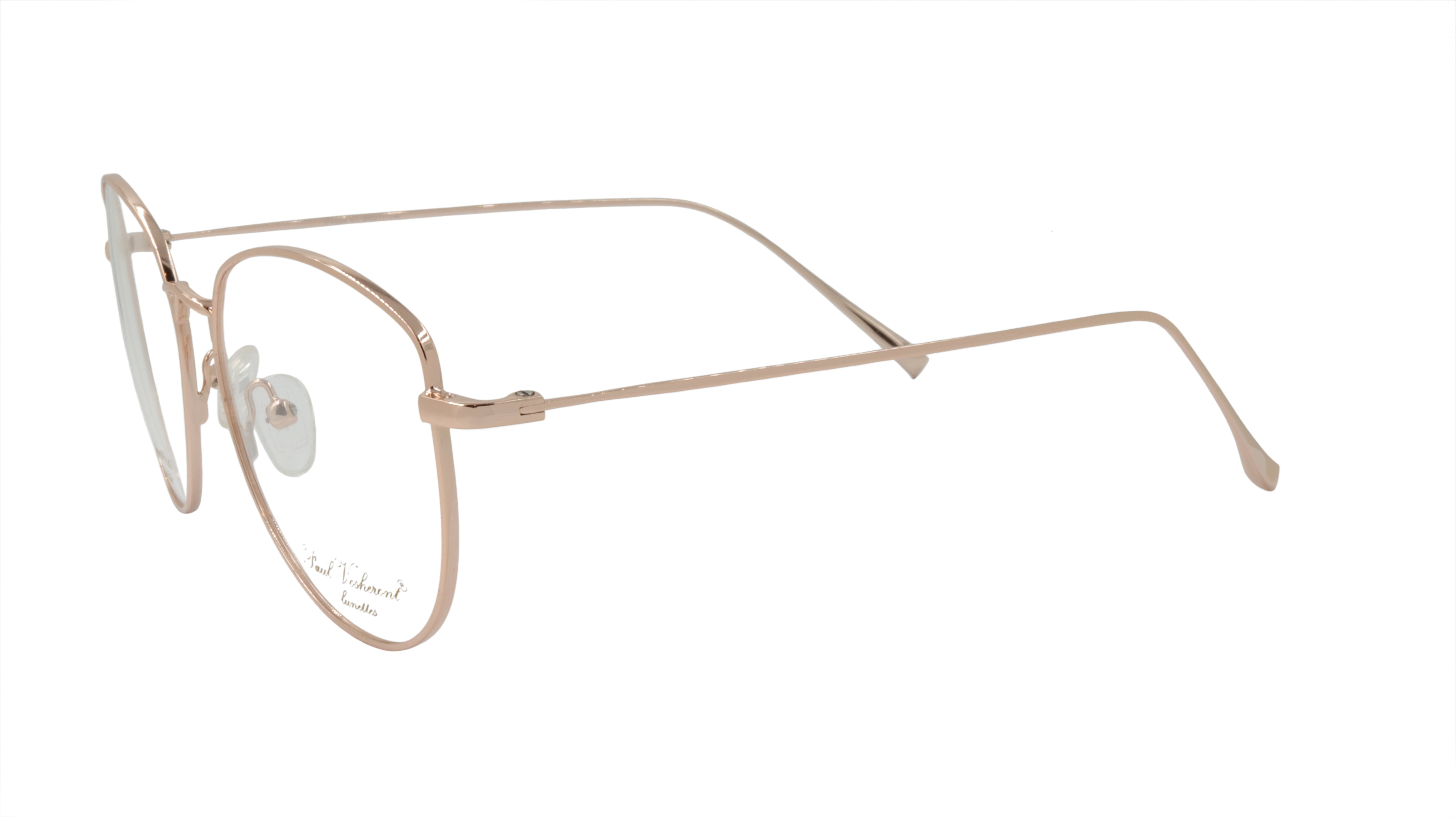 Paul Vosheront PV504 C1 Gold Plated Metal Eyeglasses Frame - Italian Design for Men & Women | Perfect for Office, Reading & Fashion Accessories