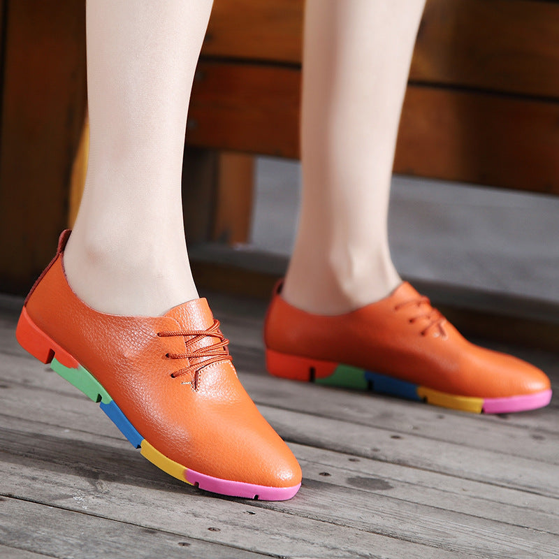 Premium Korean Leather Casual Shoes for Men & Women - Comfortable & Stylish for Everyday Wear, Office, and Travel