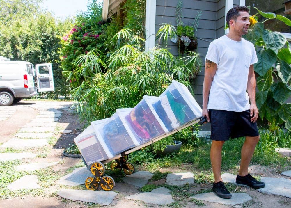 Best Lift Stair Climbing Folding Hand Truck - 200lb Heavy Duty Capacity | Portable Dolly Cart for Moving, Warehouse, Delivery & Home Use