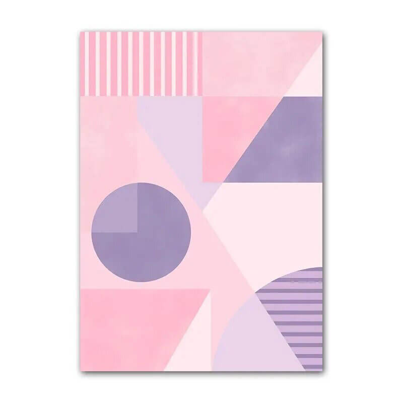 Minimalist Purple Art Canvas Posters - Modern Abstract Wall Decor for Living Room, Bedroom & Office