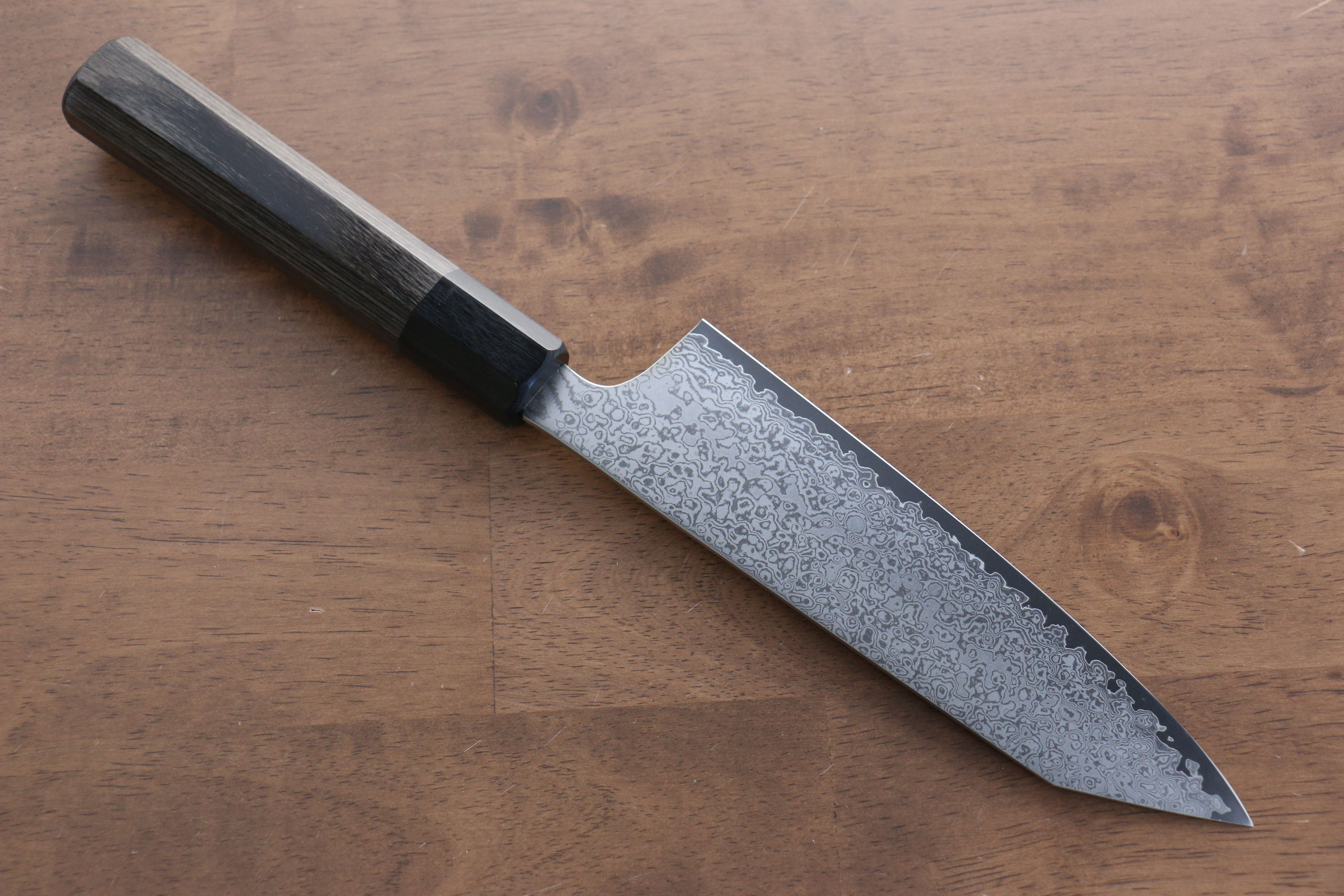 Premium Seisuke VG10 33-Layer Damascus Kiritsuke Santoku Knife - 165mm Blade with Gray Pakkawood Handle - Ideal for Sushi, Vegetables & Precision Cutting
