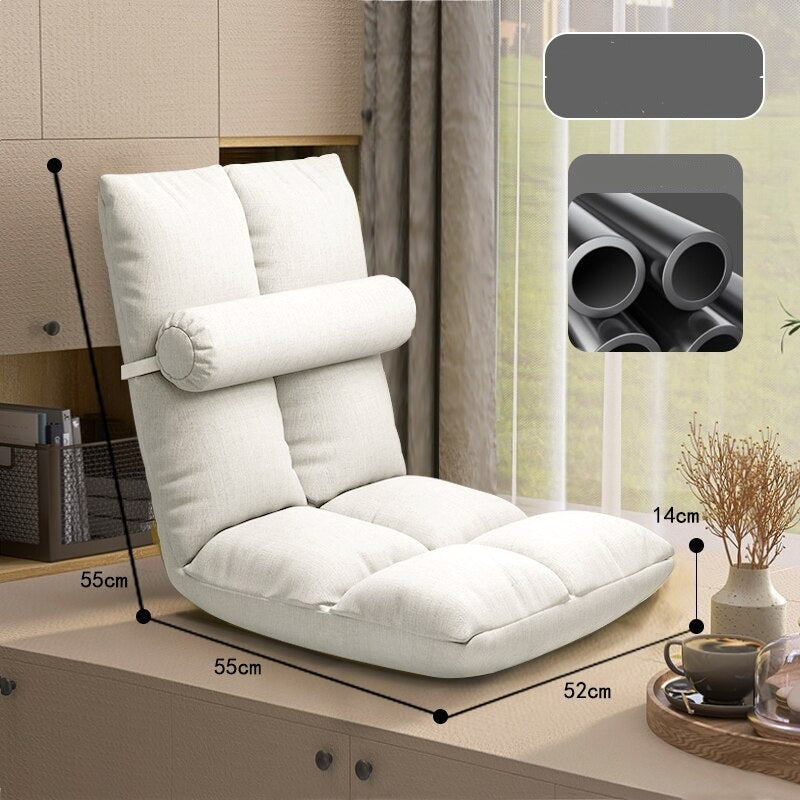 Comfortable Tatami Foldable Recliner Sofa Chair - Adjustable Backrest for Living Room, Bedroom & Outdoor Relaxation | Perfect for Lounging, Napping & Reading