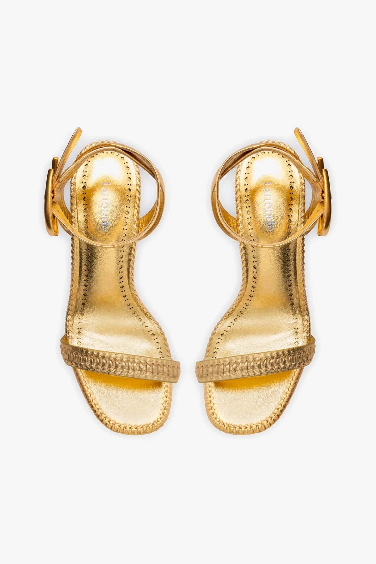 Verona Gold Metallic Leather Sandals - Women's Comfortable Strappy Summer Shoes for Beach, Vacation & Casual Outings