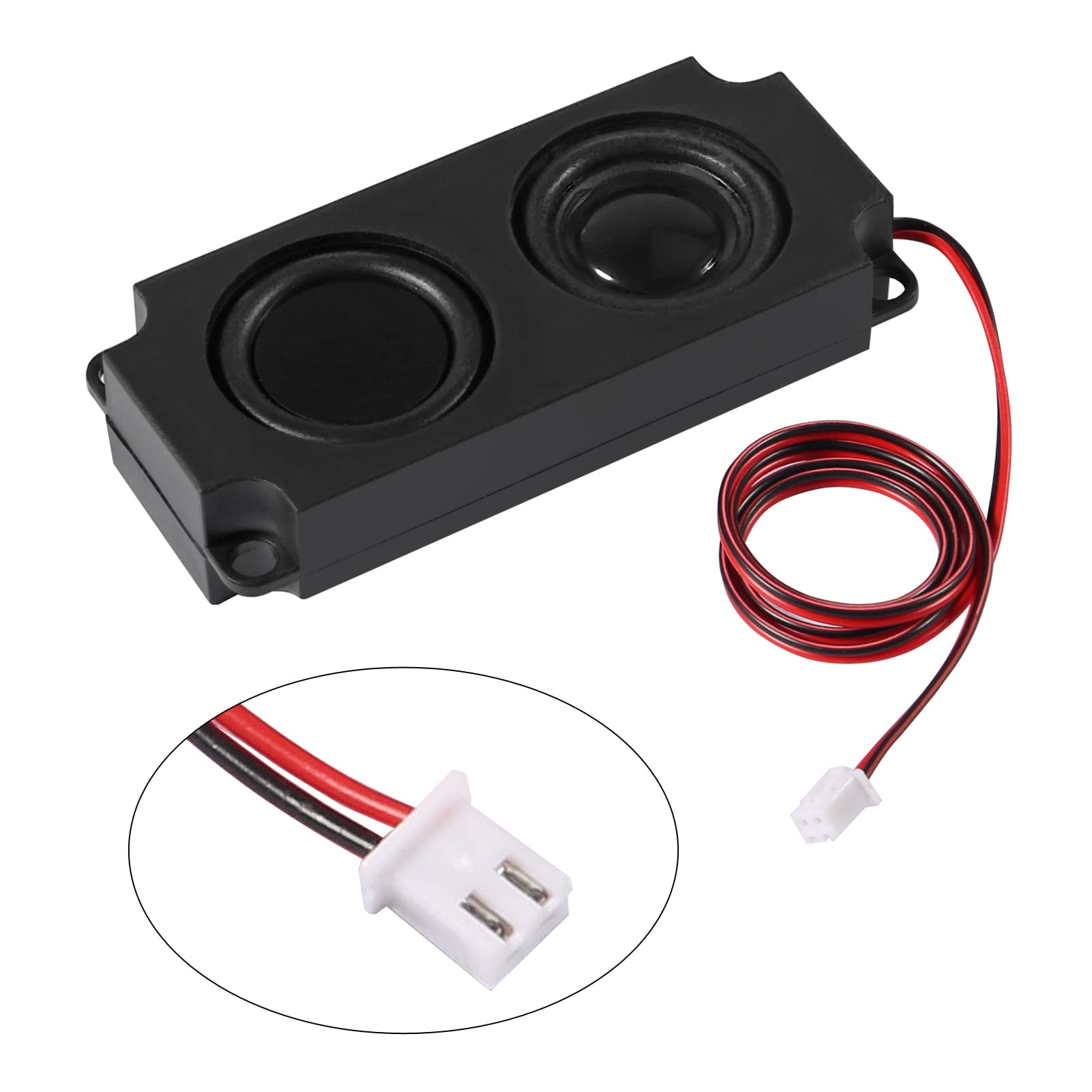 4PCS 5W 8 Ohm Mini Full-Range Speakers with JST-PH2.5mm-2 Pin Interface - Compatible with Arduino, DIY Electronics Projects - Perfect for Advertising Machines, Home Audio & DIY Prototyping