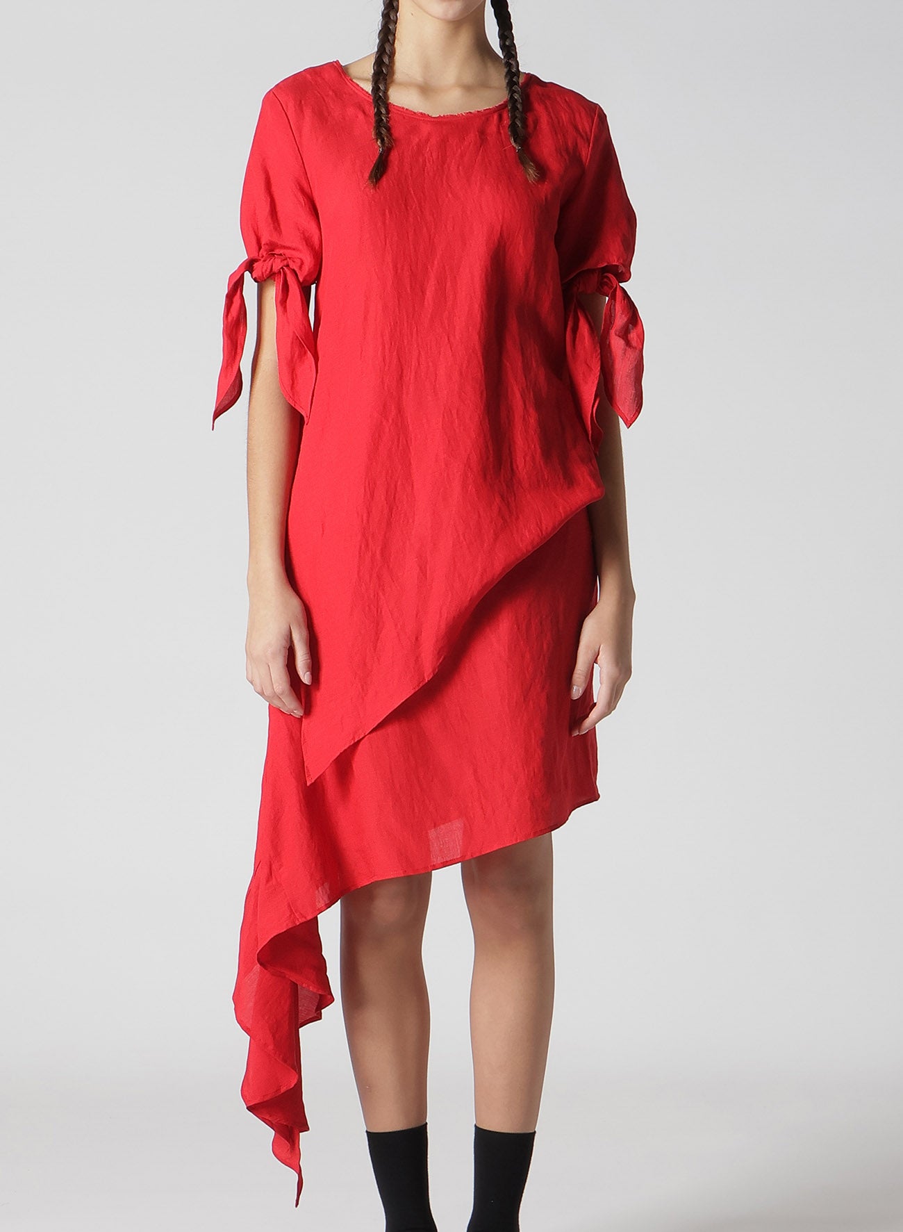 Elegant Clear Lawn Ribbon Dress - Flowy Summer Dress for Women, Perfect for Weddings, Parties & Beach Vacations