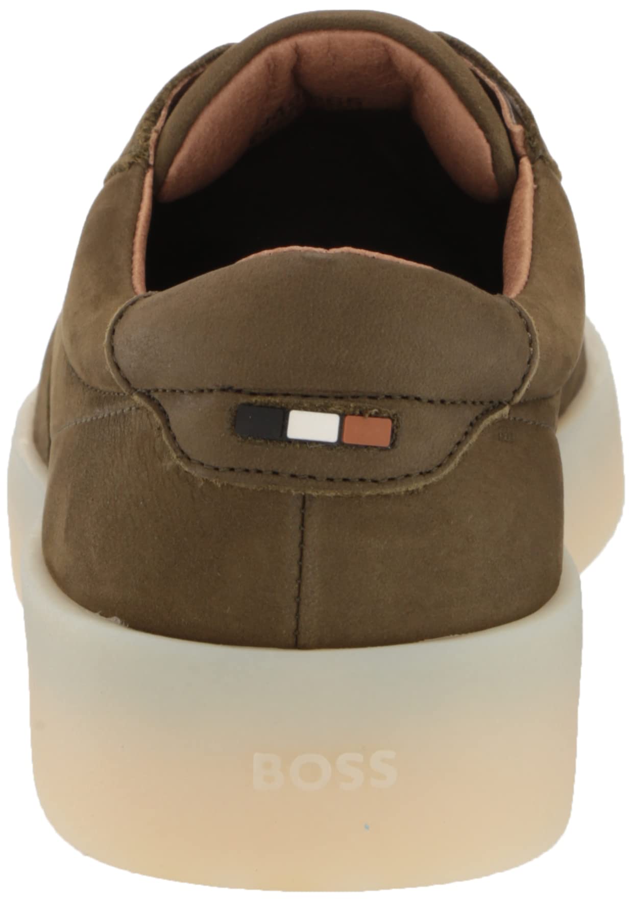BOSS Men's Genuine Nubuck Leather Low Profile Sneakers - Lightweight Comfortable Casual Shoes for Work, Travel & Everyday Wear
