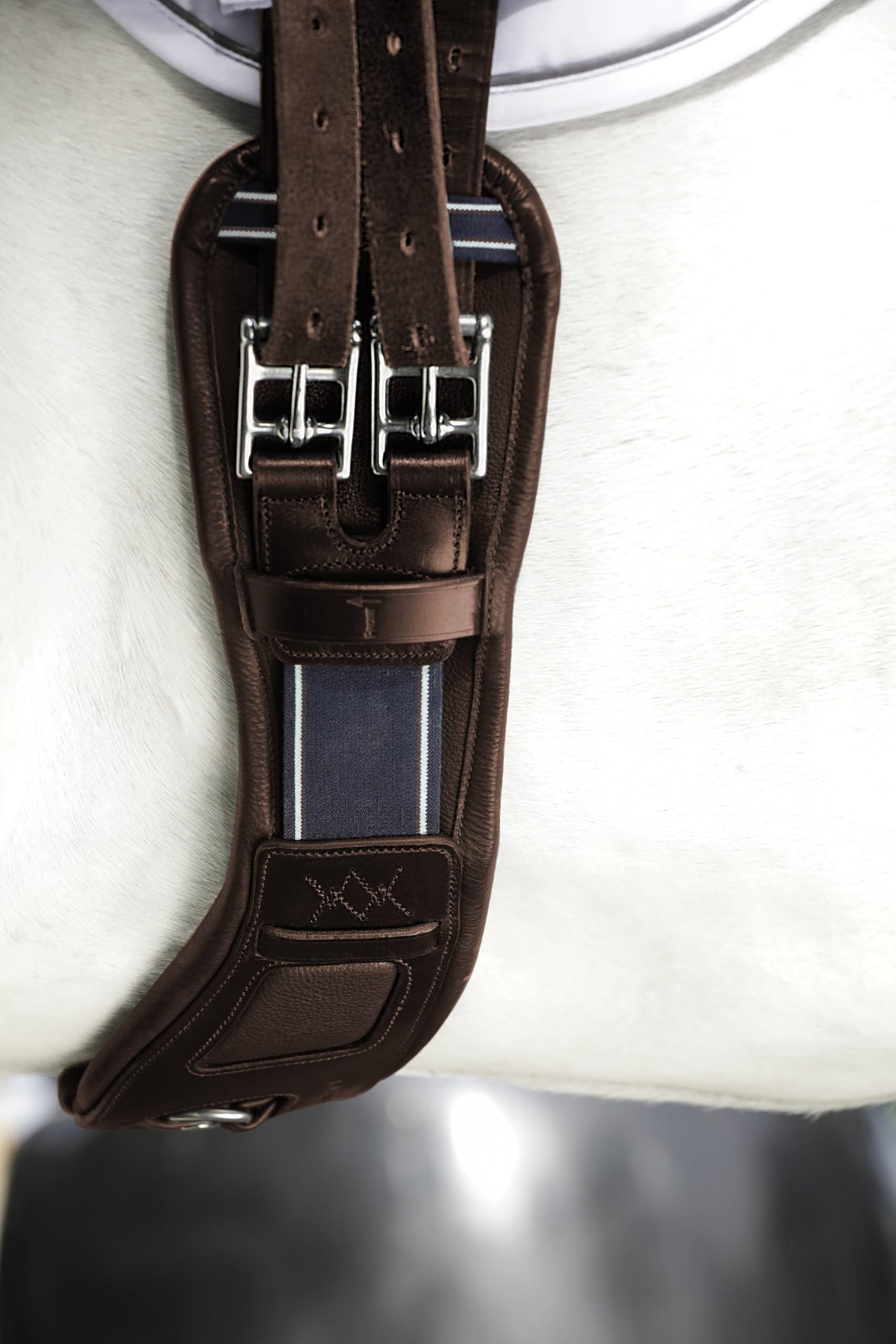 Rambo Micklem Short Comfort Girth 22 Inch Brown - Premium Horse Riding Girth for English & Western Saddles - Ideal for Trail Riding, Dressage & Jumping
