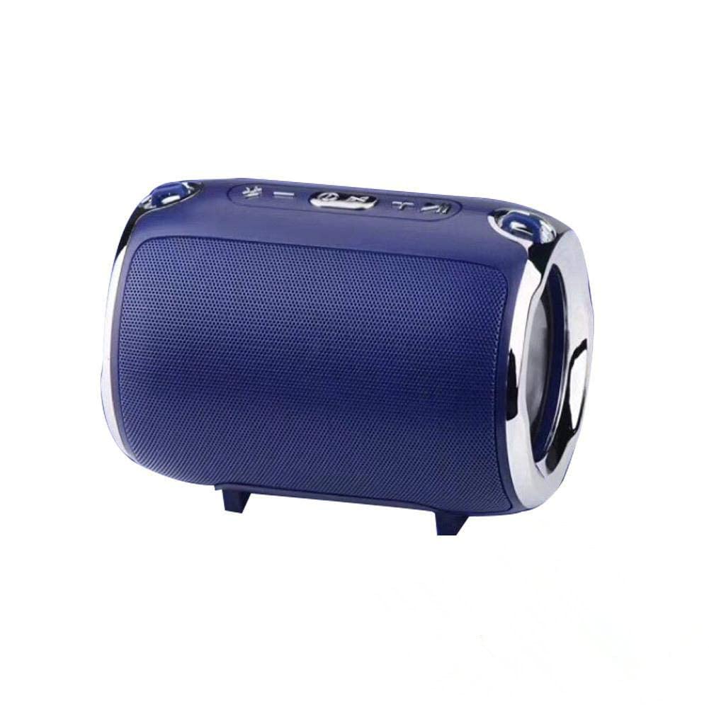 Portable Bluetooth Speaker with Powerful Bass, Wireless Outdoor Subwoofer, Mini Waterproof BT Speaker for Party, Travel, Beach & Camping - Blue