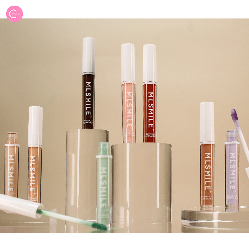 MLSMILE Concealer Corrector - Full Coverage Liquid Makeup for Dark Circles & Blemishes - Perfect for Everyday Wear & Special Occasions