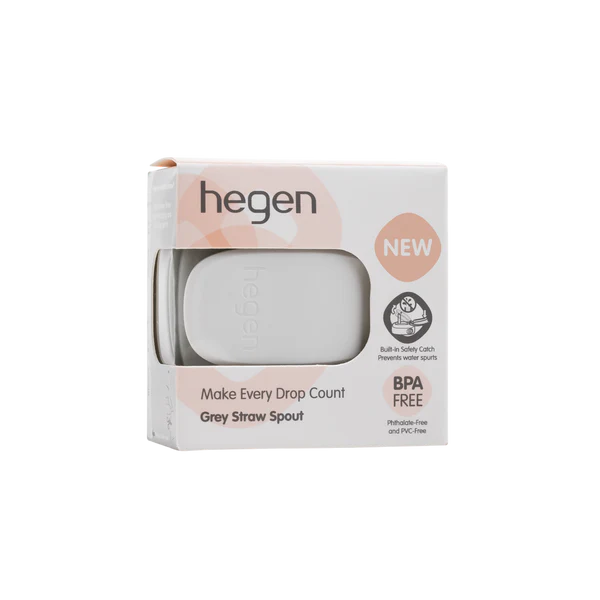 Hegen Straw Spout Grey - BPA-Free Baby Bottle Accessory for Easy Drinking | Perfect for Travel, Daycare & On-the-Go Feeding