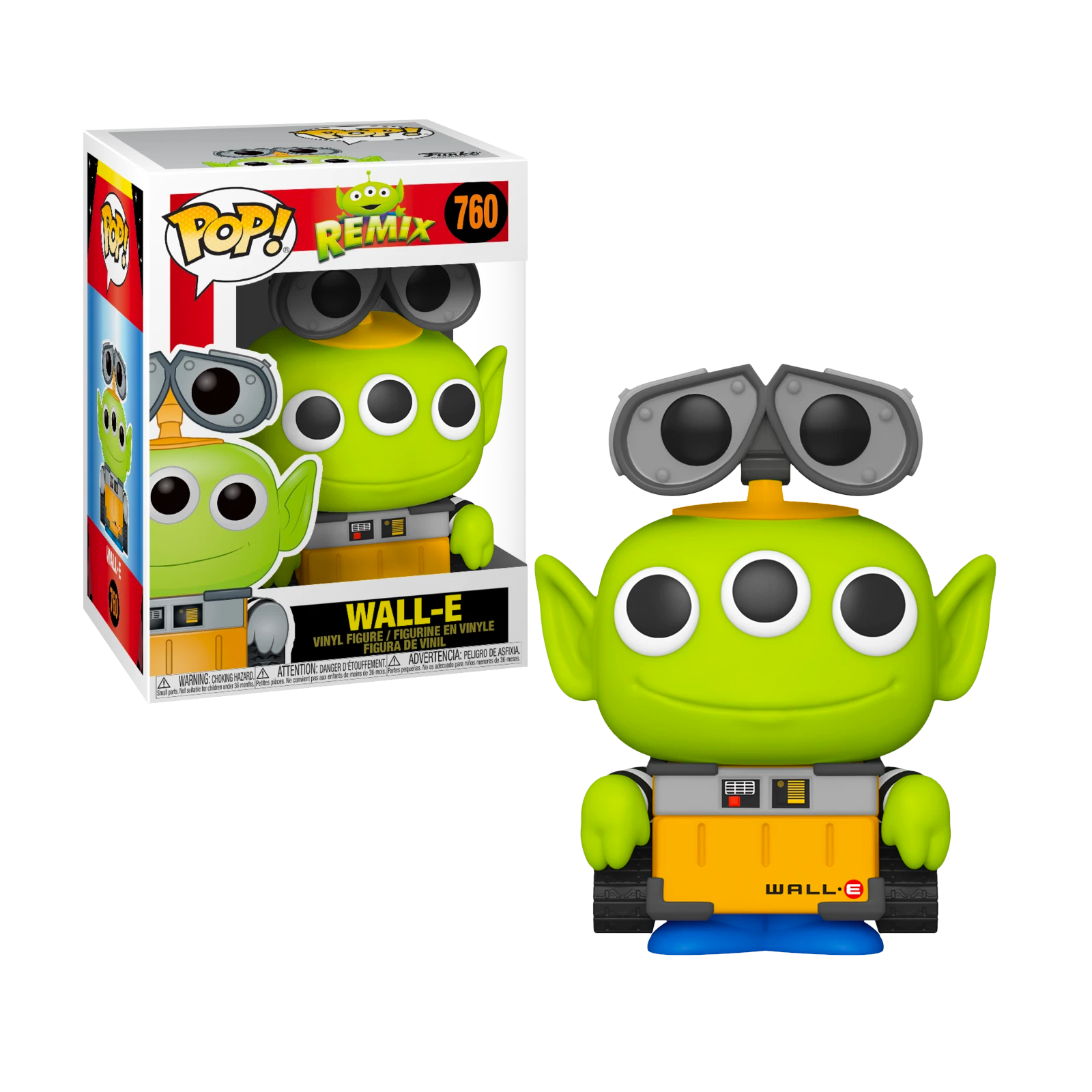 Funko Pop! ALIEN REMIX: Wall-E #760 Collectible Vinyl Figure - Perfect for Disney Pixar Fans, Sci-Fi Collectors & Home Office Decor