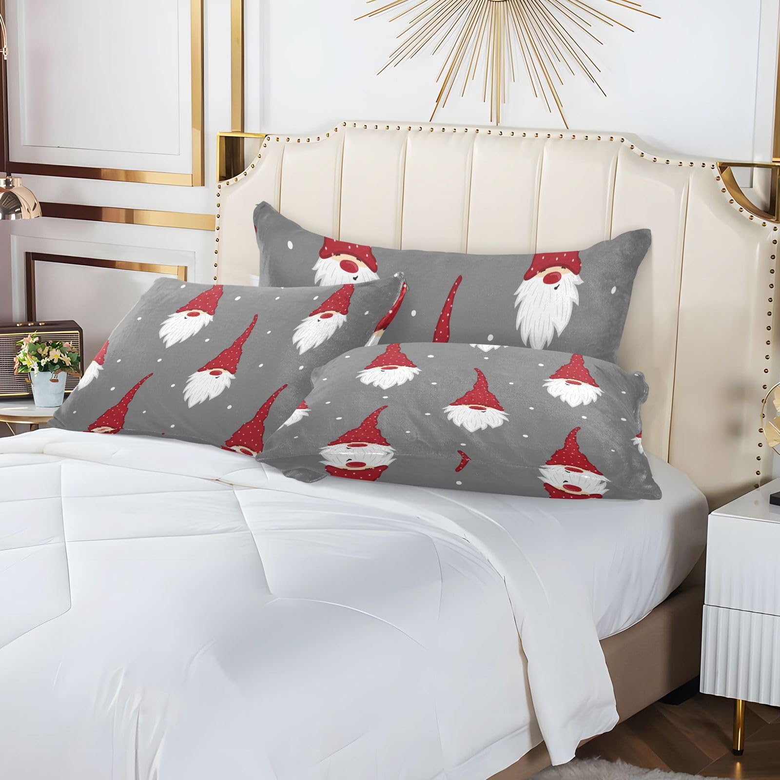 Christmas Winter Cute Gnomes Pillow Cover 20
