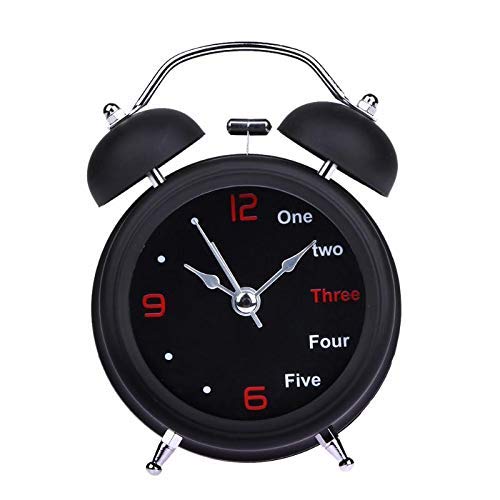 Vintage Double Bell Alarm Clock - Retro Table Clock for Bedroom & Office, Home Decor Gift with Loud Ringing, Perfect for Heavy Sleepers & Classic Style Lovers