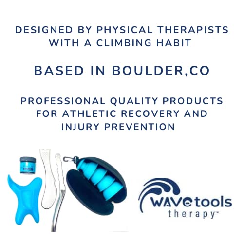 The Wave Tool - Patented Ergonomic Soft Tissue Release Massager for Trigger Points, Fascial & Muscle Pain Relief, Tendonitis & Scar Tissue Recovery - Perfect for Athletes, Physical Therapy & Home Use