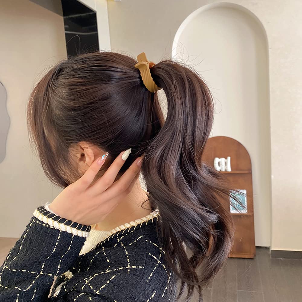 8 PCS Matte Ponytail Clips for Women - Non-Slip Hair Accessories for Thick Long Hair - Gym & Work