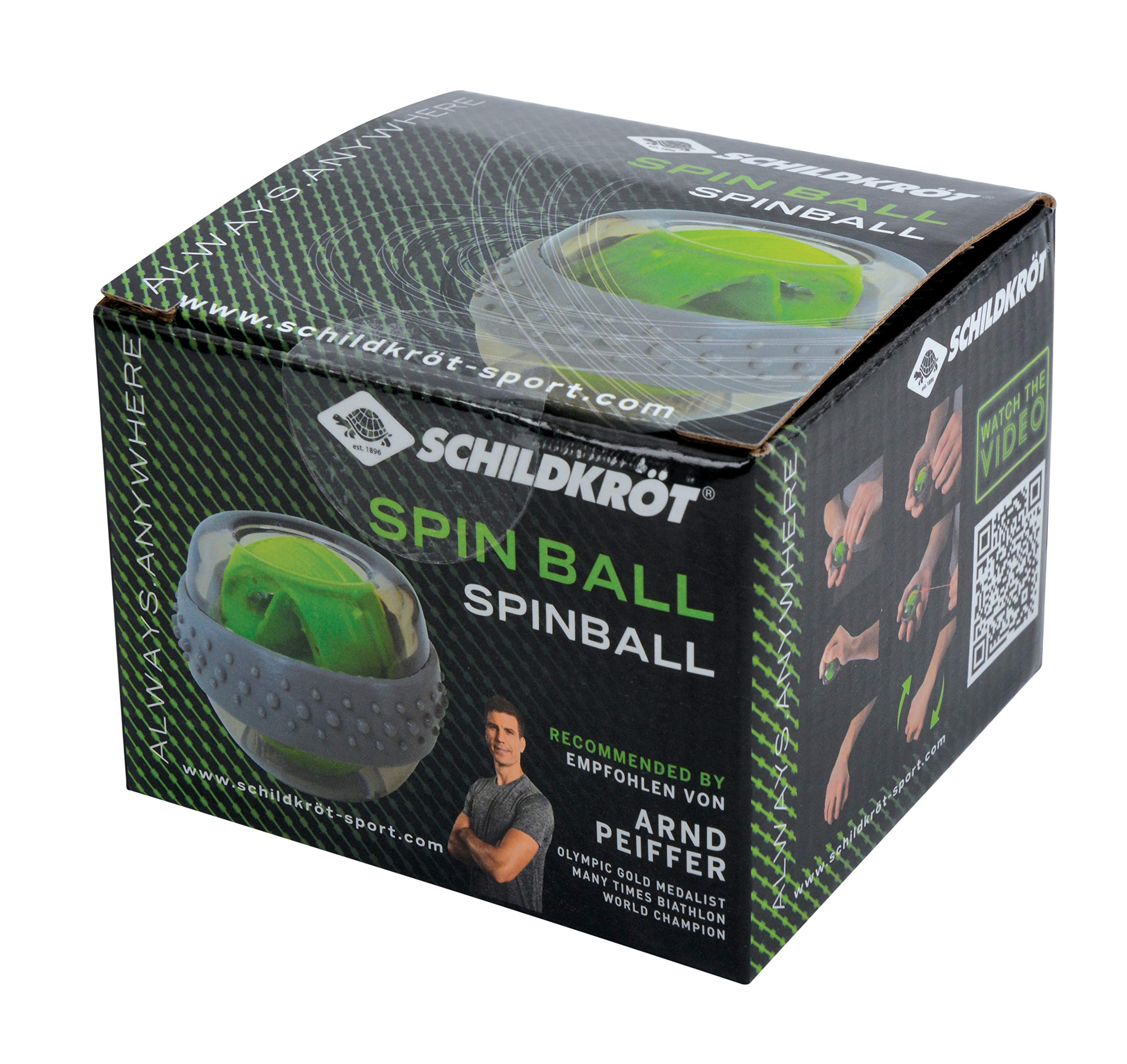 Schildkröt Fitness SPINBALL - 2020 Model | Fun Indoor/Outdoor Exercise Ball for Yoga, Pilates & Core Workouts | Perfect for Home Gym, Office & Physical Therapy