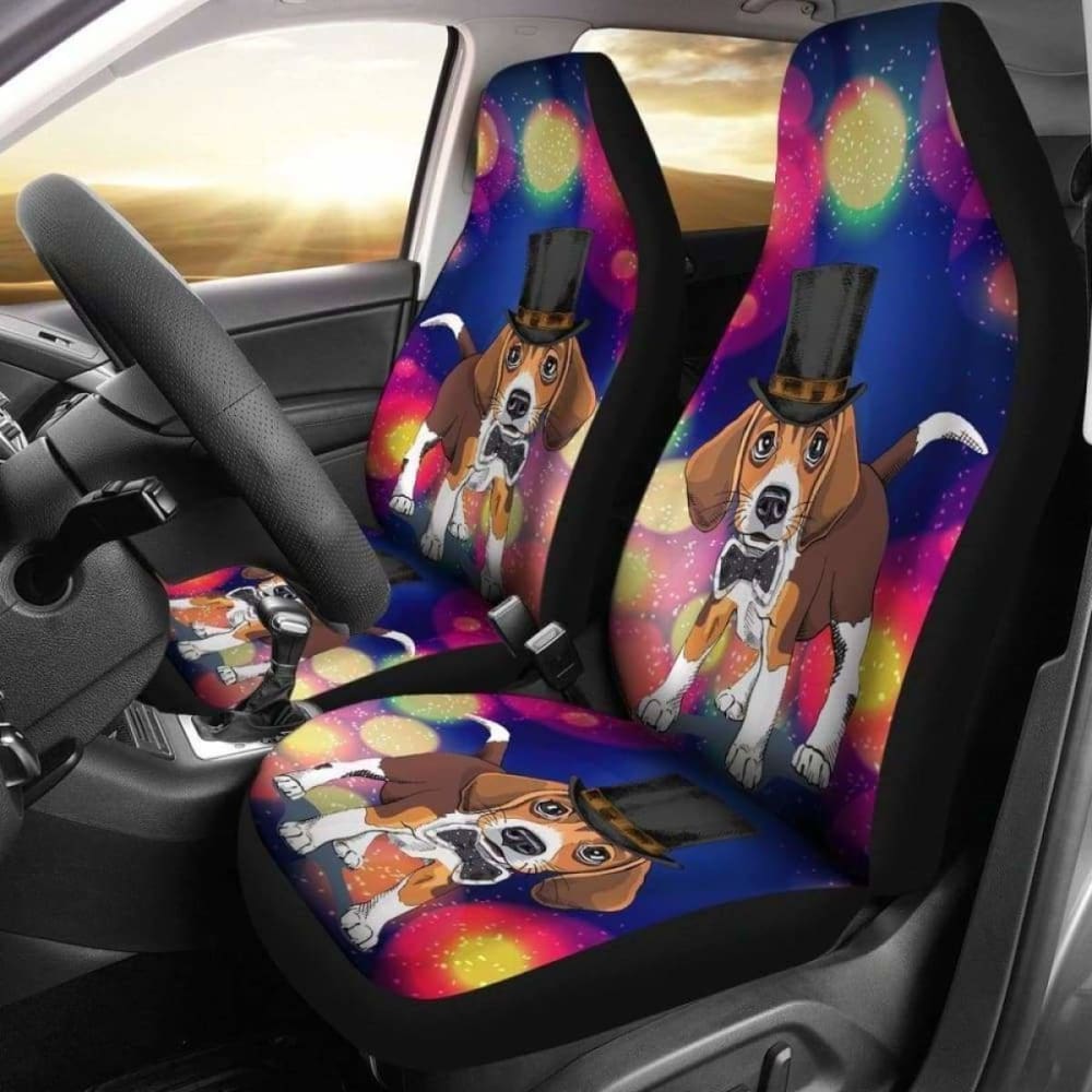 **Beagle Car Seat Covers for Dogs - Universal Fit, Waterproof & Non-Slip Pet Seat Protector - Perfect for Travel, Outdoor Adventures & Daily Commute**