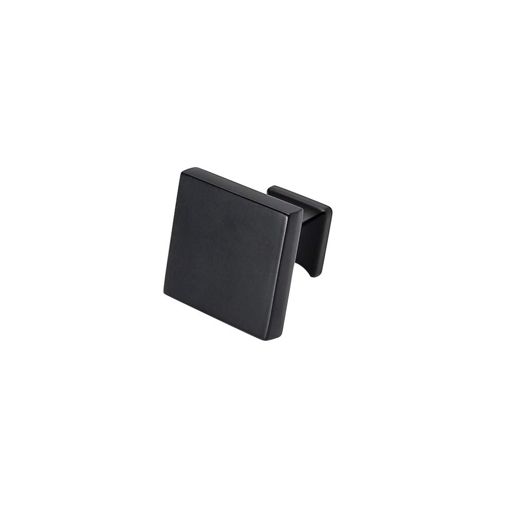50 Pack Black Square Cabinet Knobs - PH6785BK Drawer Pulls Hardware for Kitchen, Dresser, Bathroom | Durable Cabinet Handles for Home Furniture & DIY Projects