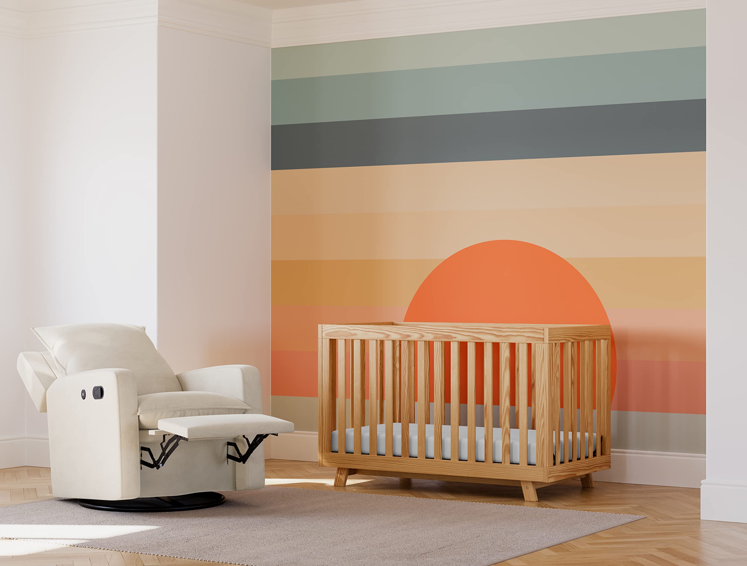 Storkcraft Beckett 3-in-1 Convertible Crib in Natural Finish | Baby Crib to Toddler Bed & Daybed Conversion | Fits Standard Full-Size Crib Mattress | Adjustable Height Mattress Base | Perfect for Nursery, Bedroom & Guest Room Use