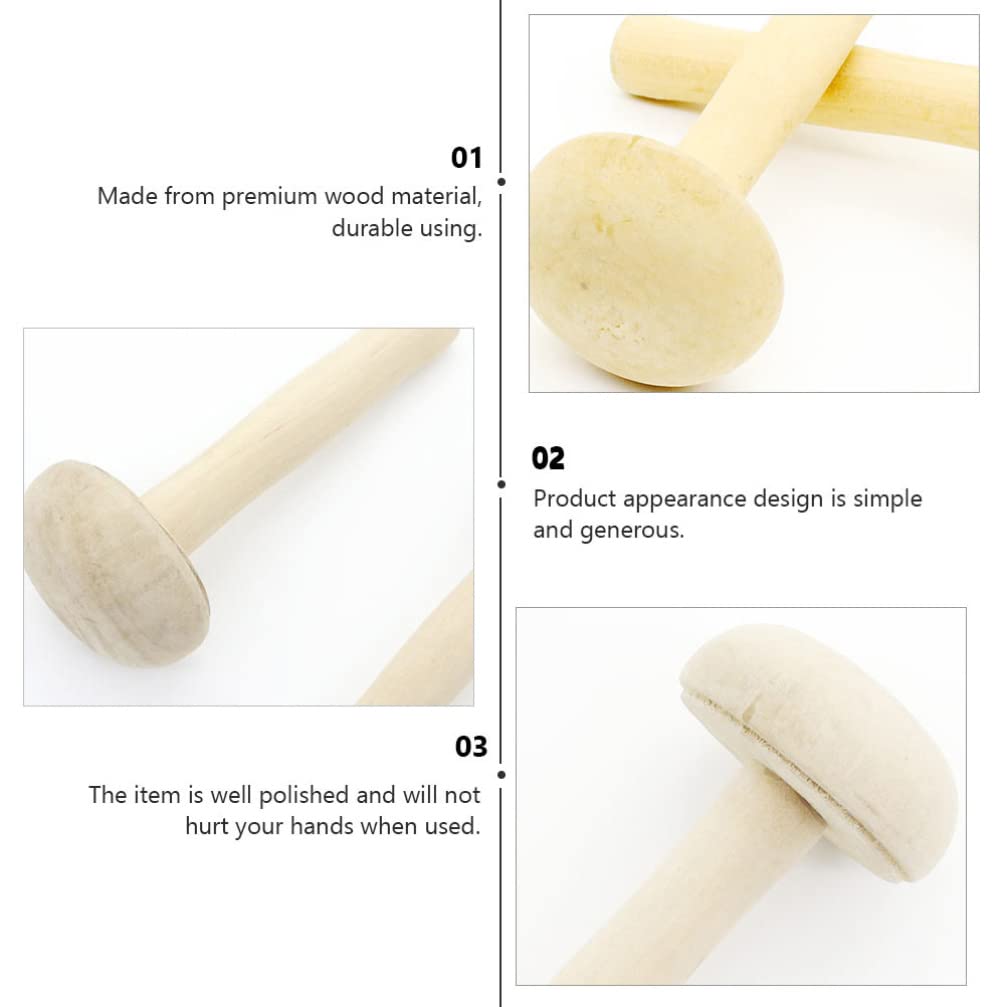 10pcs Wooden Knitting Mushroom Tools - Professional & Convenient Knitting Accessories for DIY Crafts, Home Decor, and Handmade Gifts
