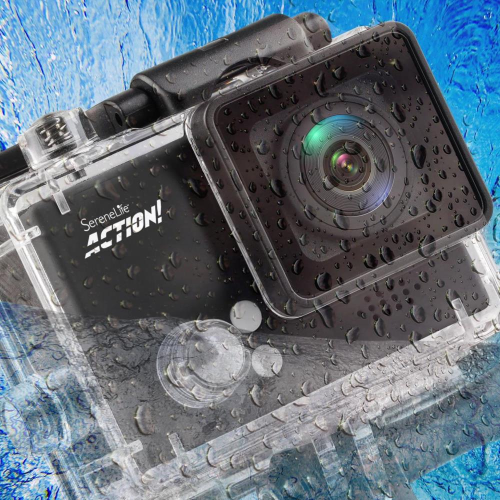 4K Ultra HD Compact Action Camera - Waterproof, WiFi, 20MP for Vlogging, Sports & Outdoor Adventures - Perfect for Travel, Surfing, Hiking & Underwater Recording