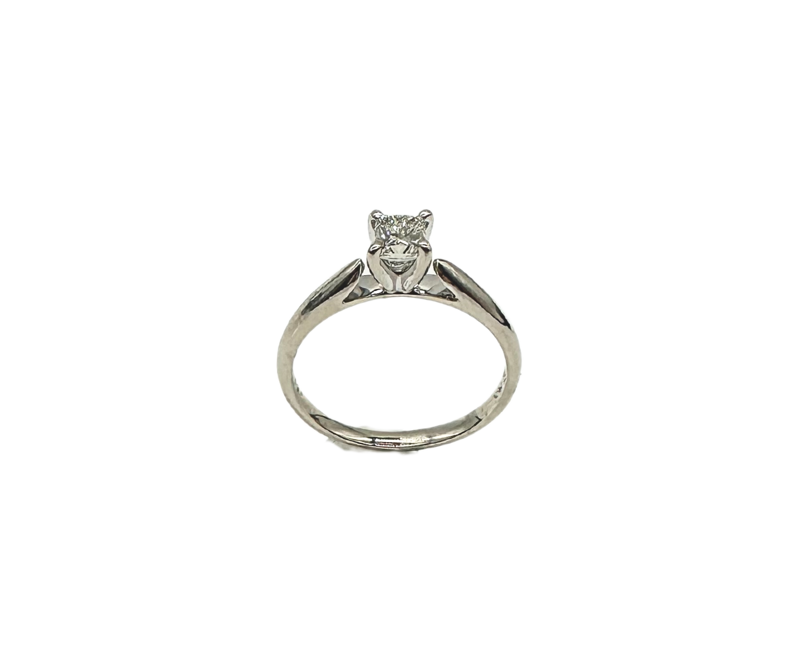 14K White Gold Princess Cut Diamond Solitaire Engagement Ring - Perfect for Proposals, Anniversaries & Special Occasions