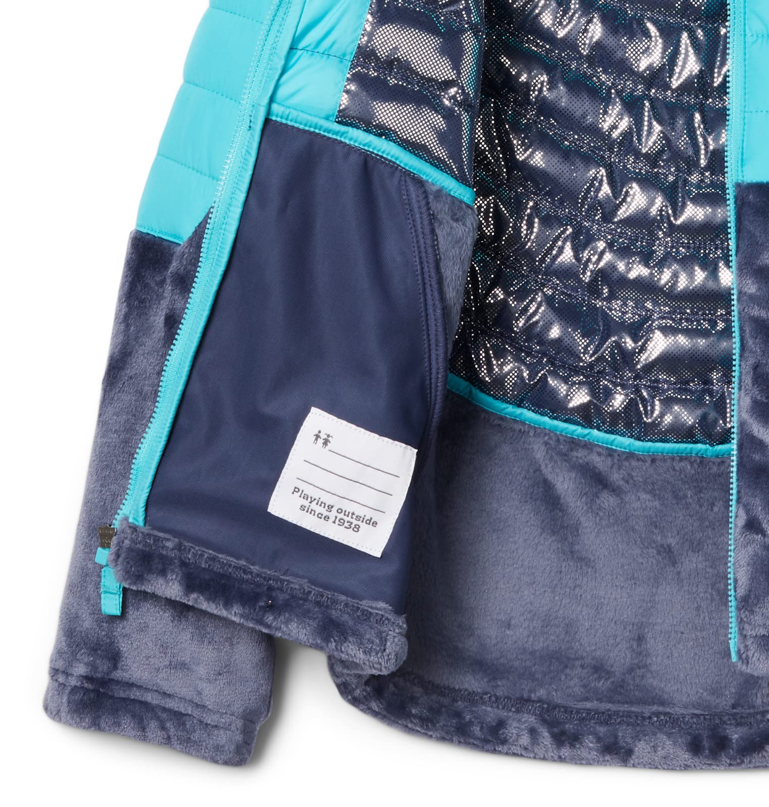 Columbia Girls' Powder Lite Insulated Hooded Jacket - Water-Resistant Winter Coat for Snow Play & Outdoor Activities